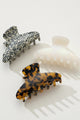 Adorro Adrienne Curved Claw Clip in Pearl