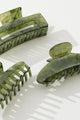 Adorro Hair Clip in Jade Green