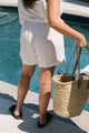 Allison Shorts in Cream Gauze