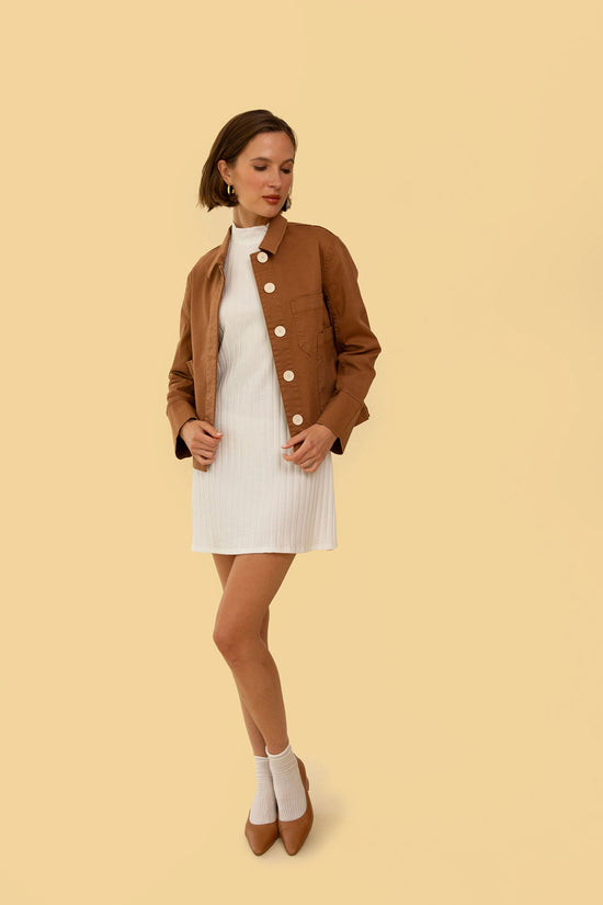 Hayden Jacket in Tan Twill - Whimsy & Row