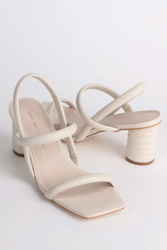 Intentionally Blank Kifton Heel in Cream - Whimsy & Row