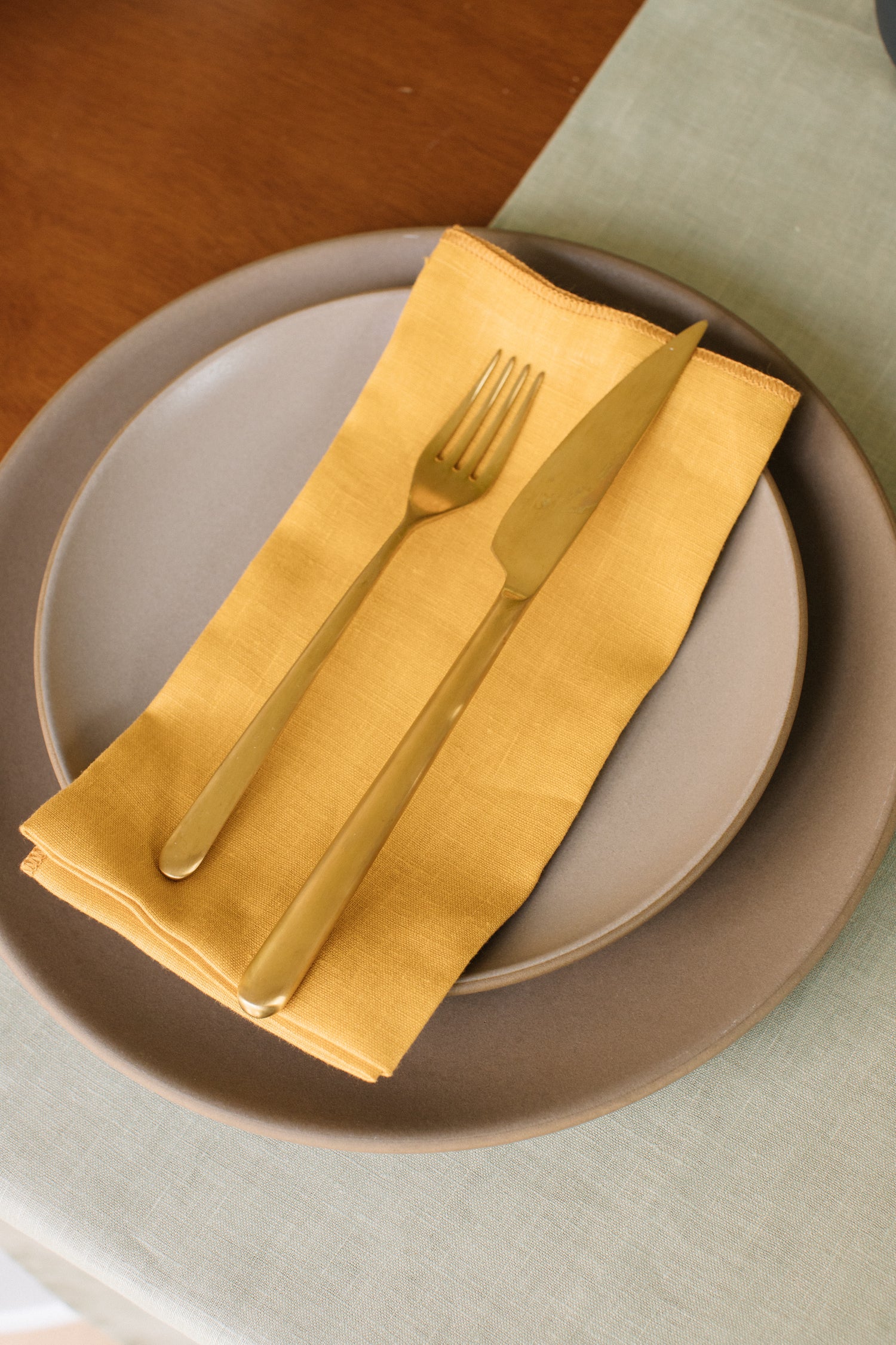 Napkins set of 4 in Topaz Linen