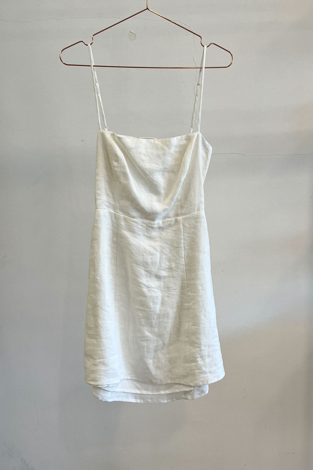 Sample Sale Tie Back Dress in Coconut Linen - Whimsy & Row