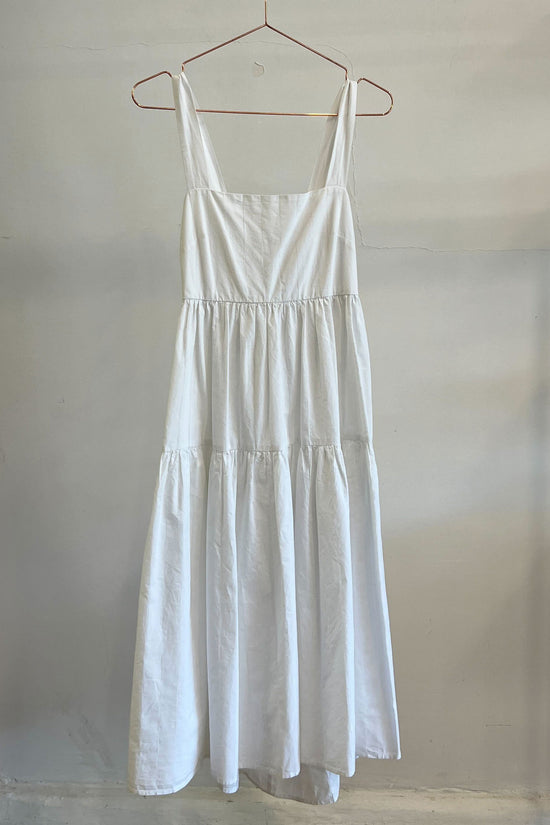 Sample Sale Giselle Dress in White Poplin - Whimsy & Row