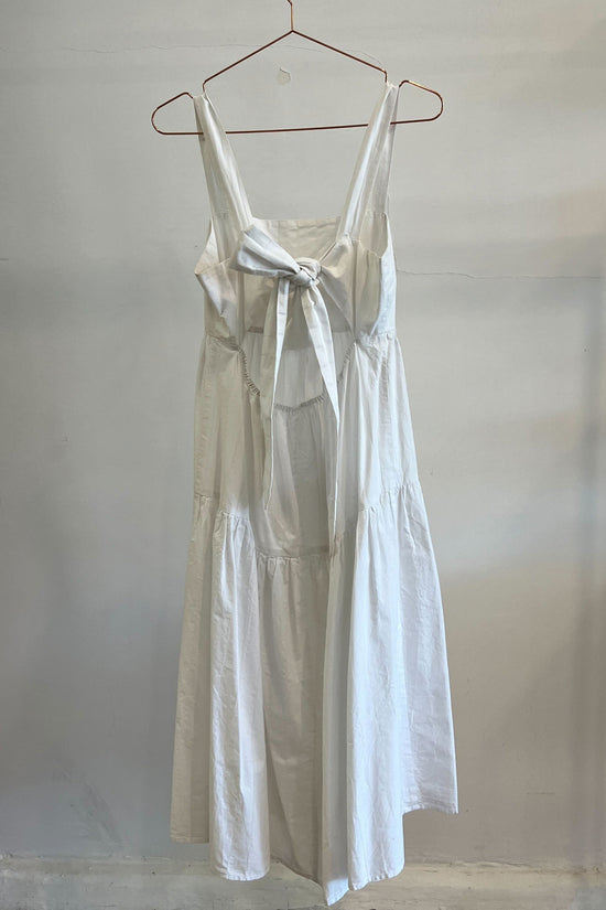 Sample Sale Giselle Dress in White Poplin - Whimsy & Row