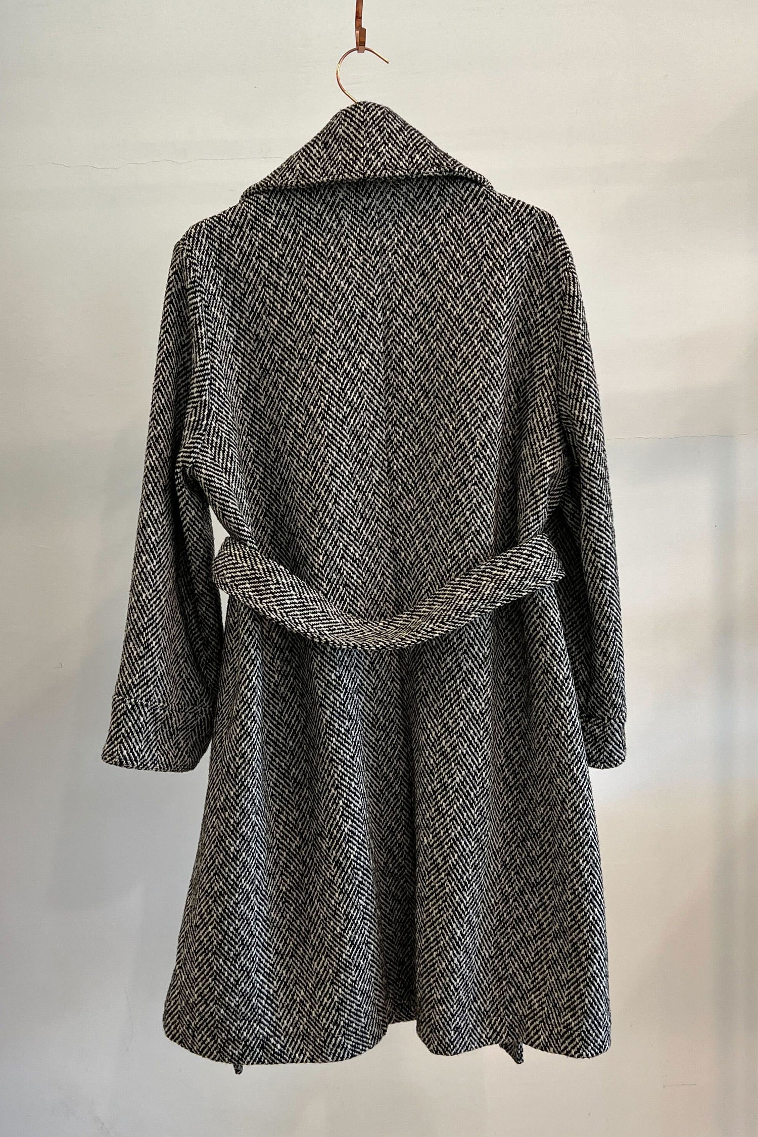 Sample Sale Emilia Coat in Black and White