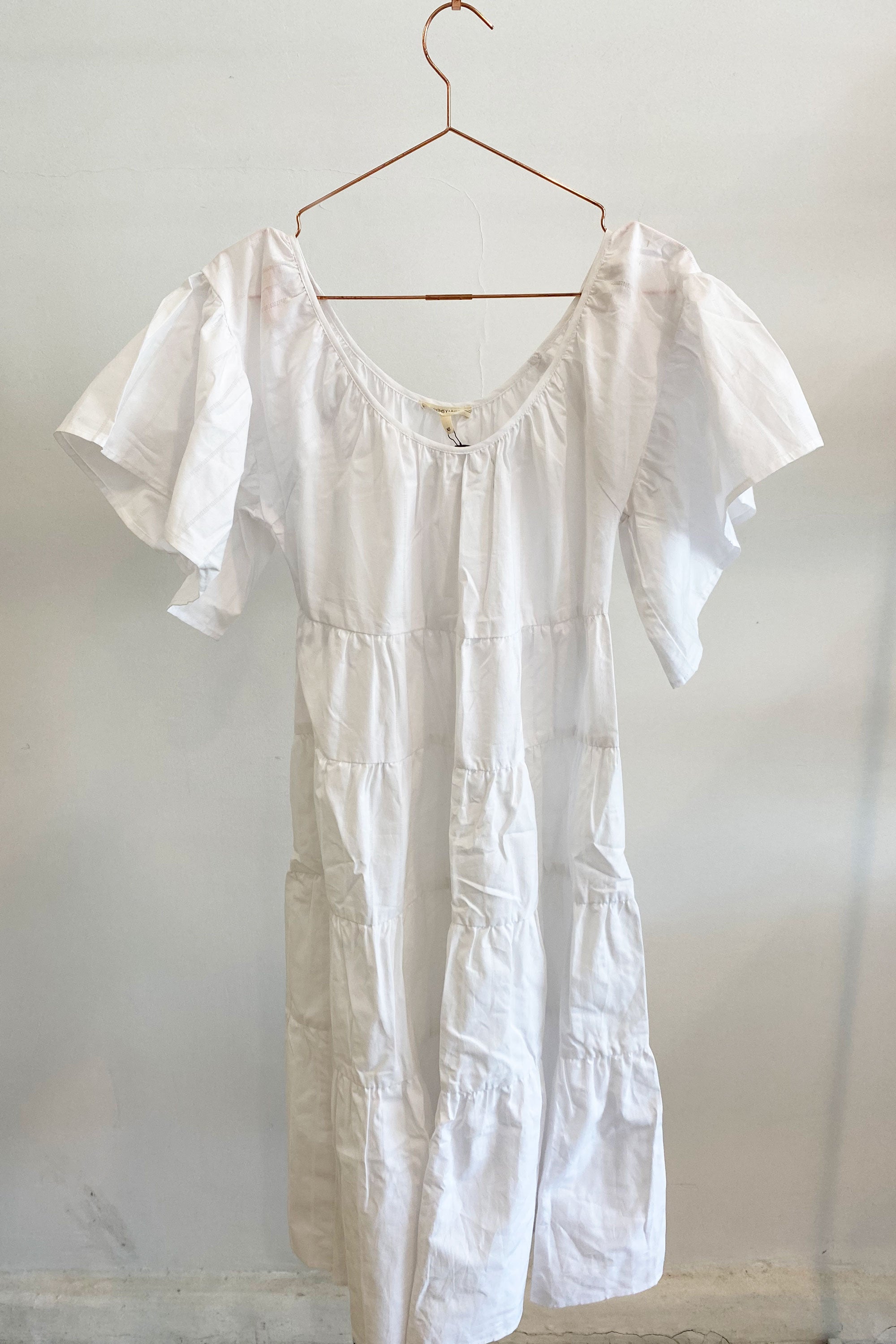Sample Sale Rachel Dress in White Linen - Whimsy & Row