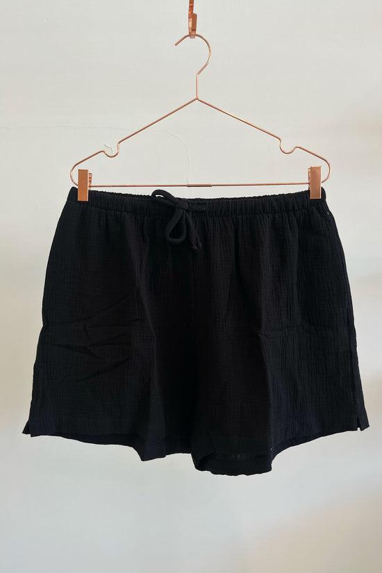 Sample Sale Allison Shorts in Black Gauze - Whimsy & Row