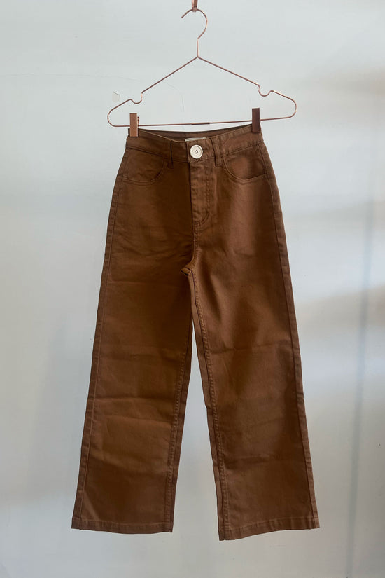 Sample Sale Flora pant in Mushroom Wide Leg - Whimsy & Row