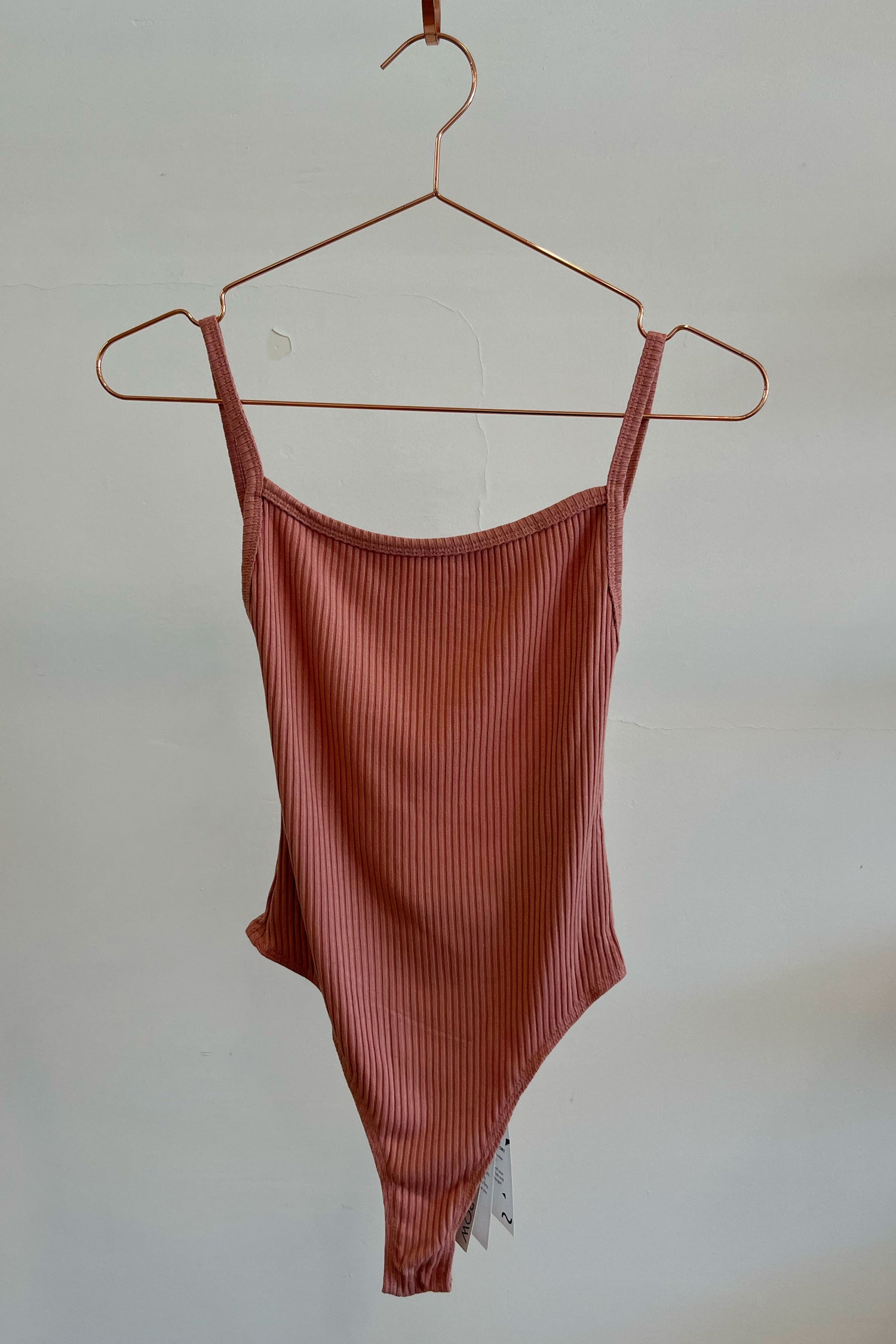 Sample Sale Maria Bodysuit in Blush Rib