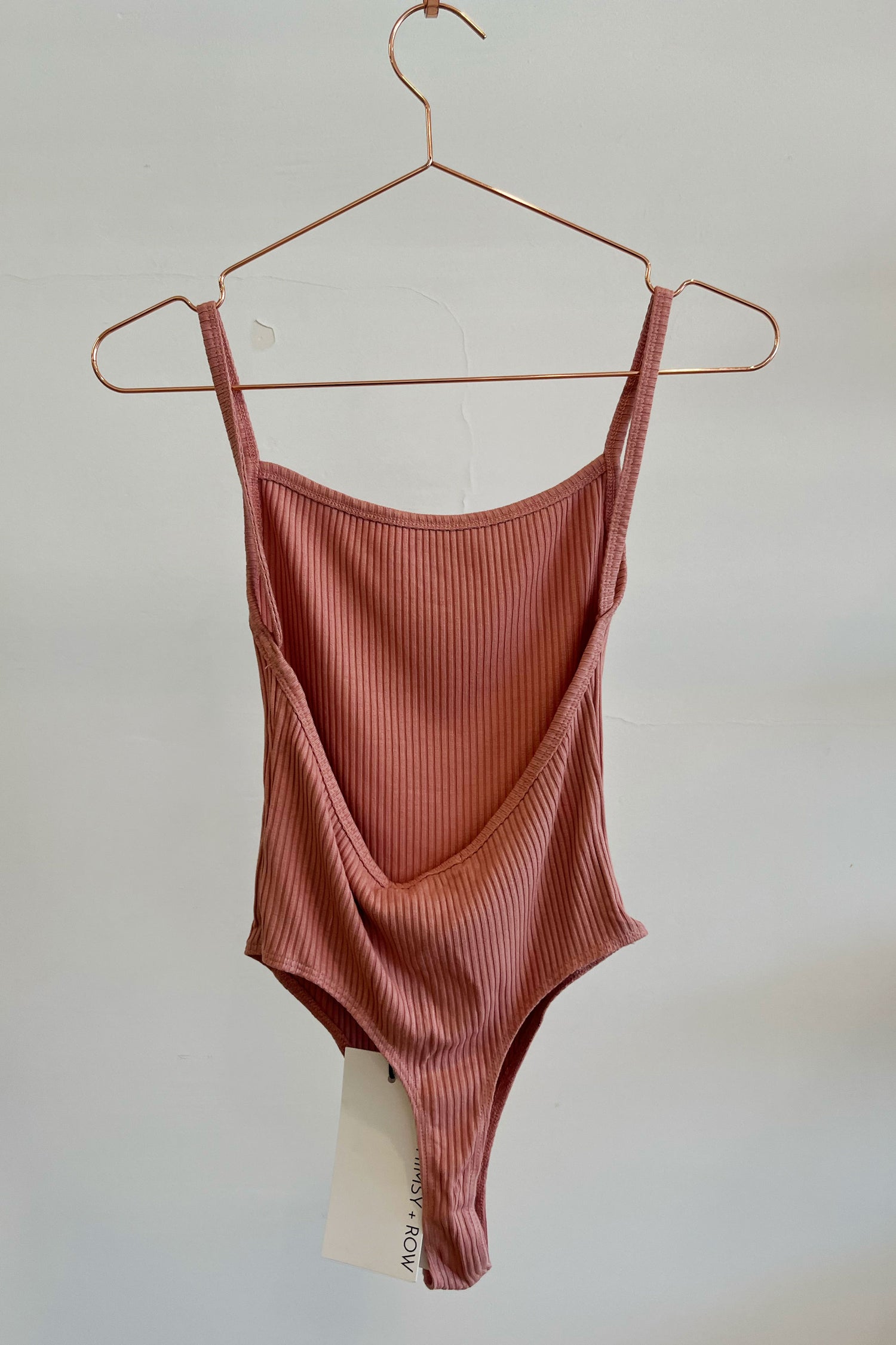 Sample Sale Maria Bodysuit in Blush Rib