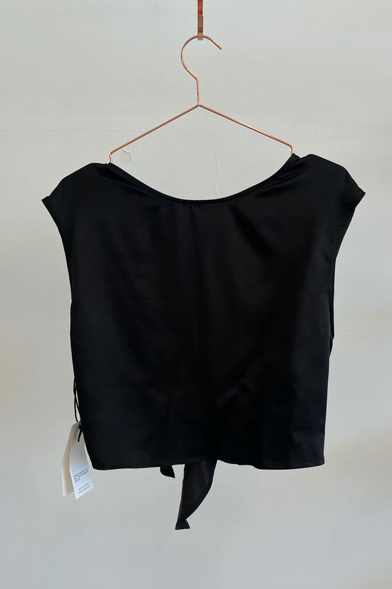 Sample Sale Valentina Top in Silky Black - Whimsy & Row