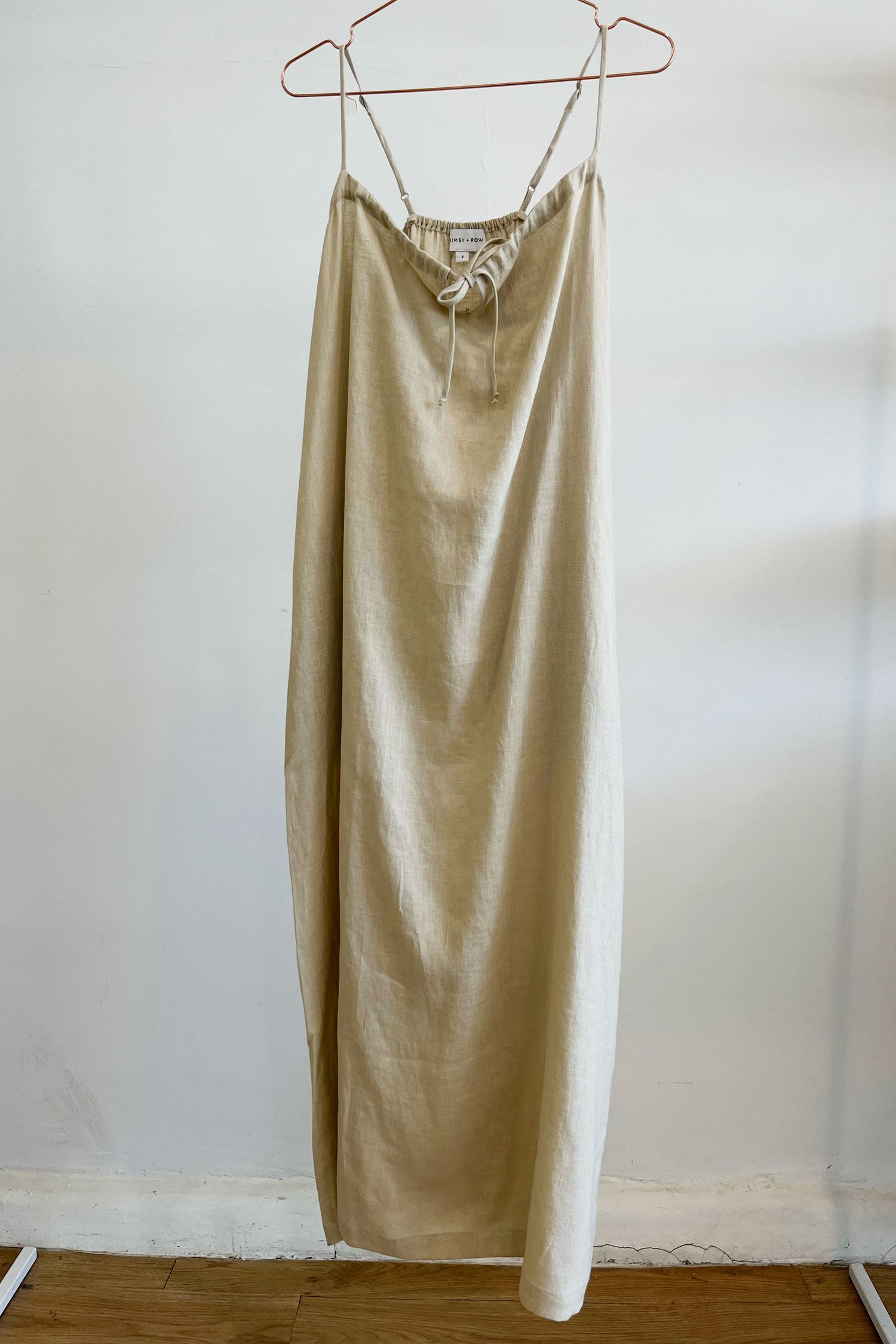 Sample Sale Soliel Dress in Oatmeal Linen