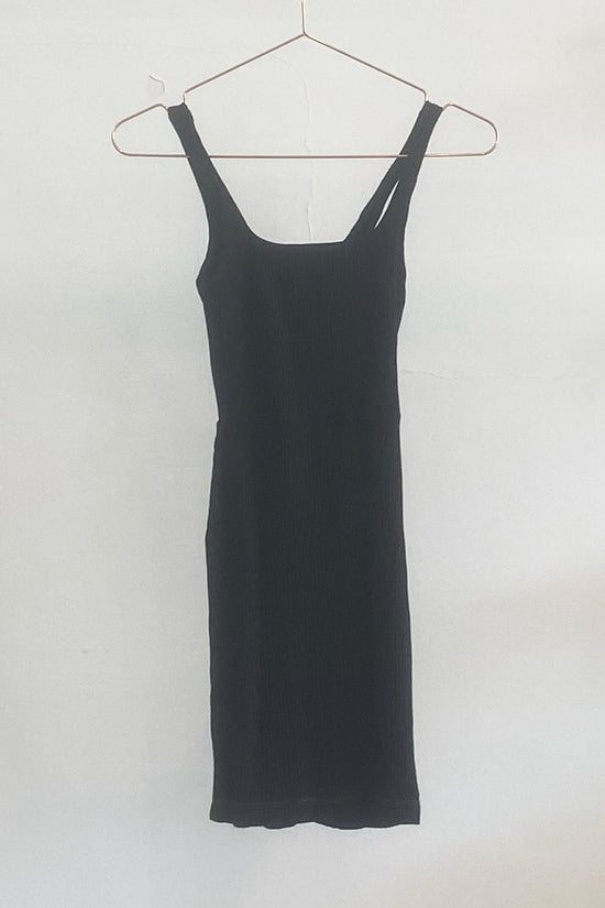 Sample Sale Sonja Dress in Black Rib - Whimsy & Row