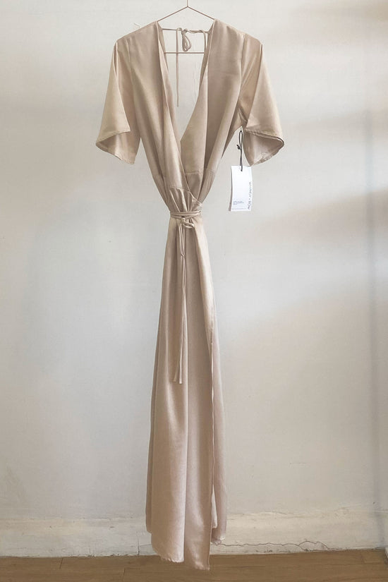 Sample Sale Lola Wrap Dress in Champagne - Whimsy & Row
