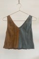 Sample Sale Ollie Top in Lead & Latte