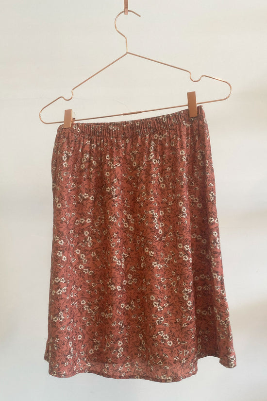 Sample Sale Skirt in Terracotta Floral - Whimsy & Row