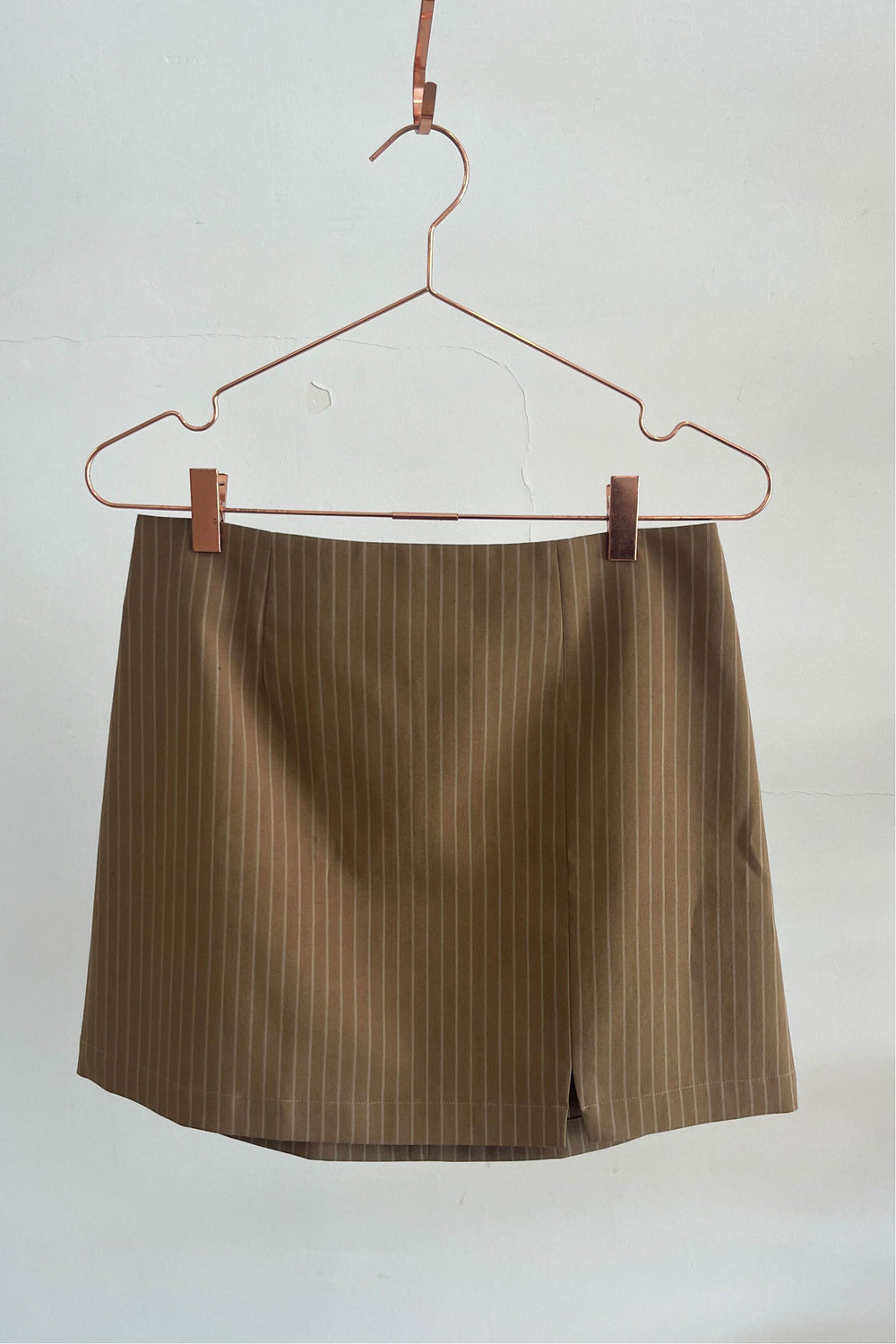 Sample Sale Parker Skirt in Tan Stripe - Whimsy & Row