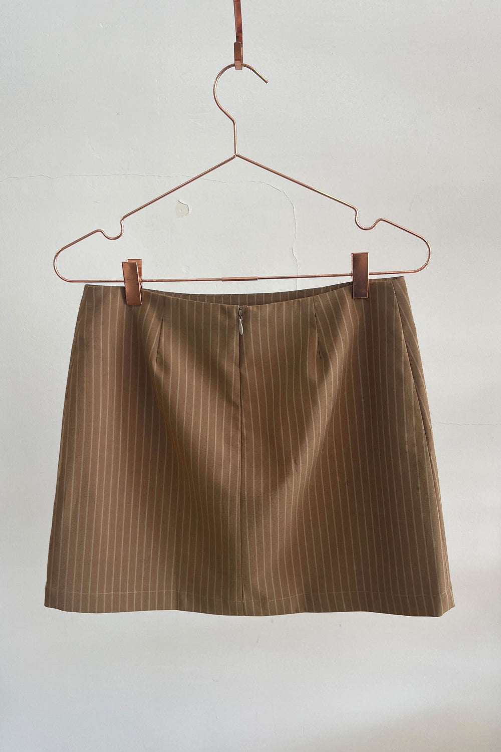 Sample Sale Parker Skirt in Tan Stripe - Whimsy & Row