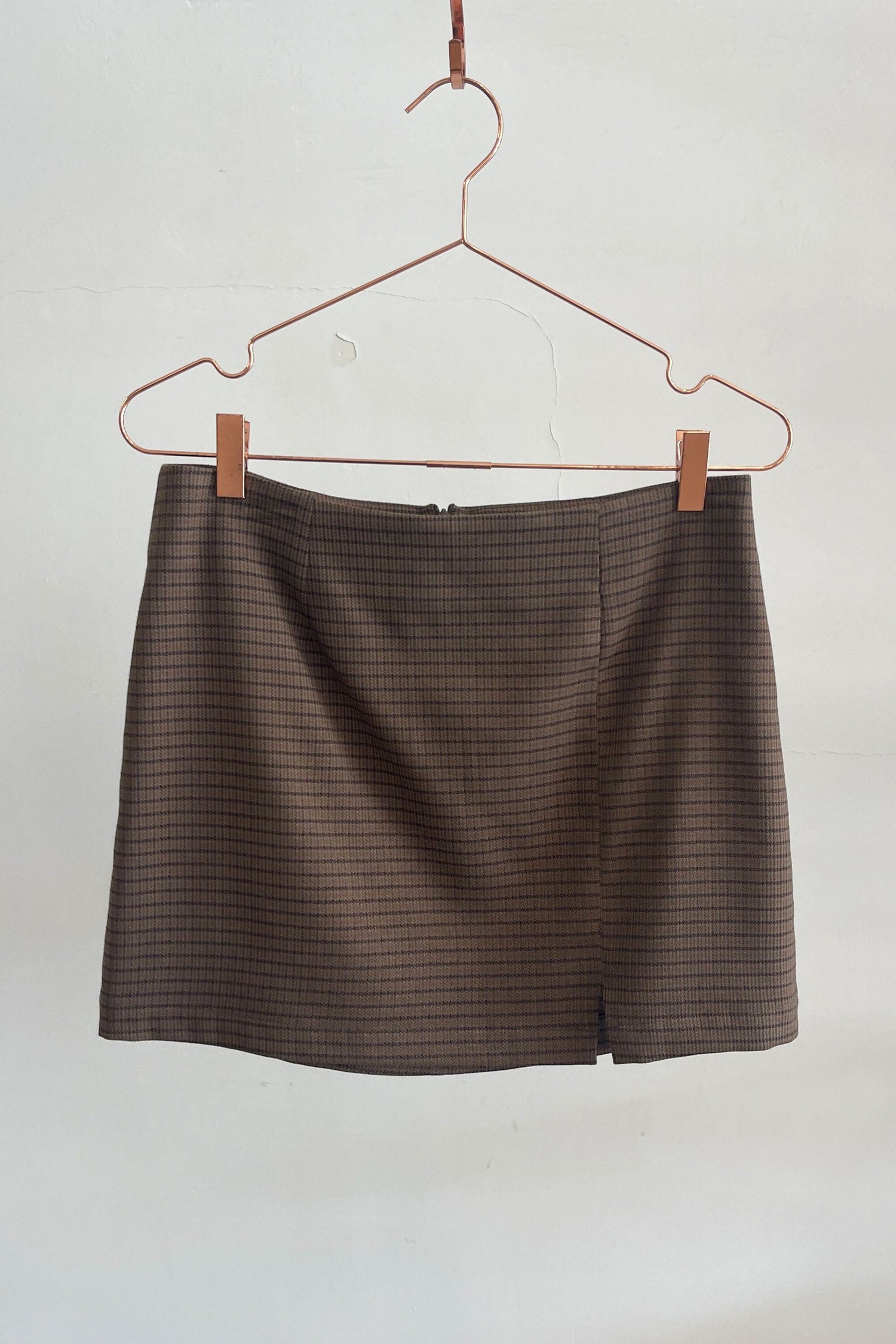 Sample Sale Parker Skirt in Brown Plaid