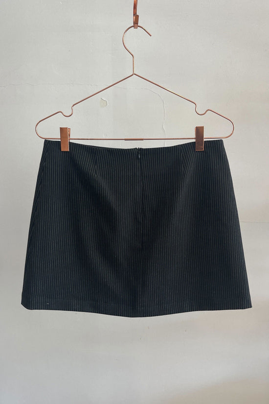 Sample Sale Parker Skirt in Black Pinstripe - Whimsy & Row