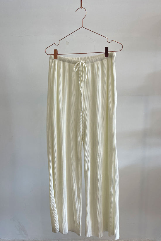 Sample Sale Raffa Pants in Cream Plissé - Whimsy & Row