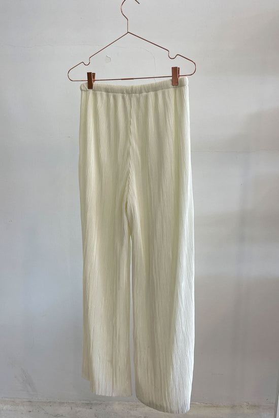 Sample Sale Raffa Pants in Cream Plissé - Whimsy & Row
