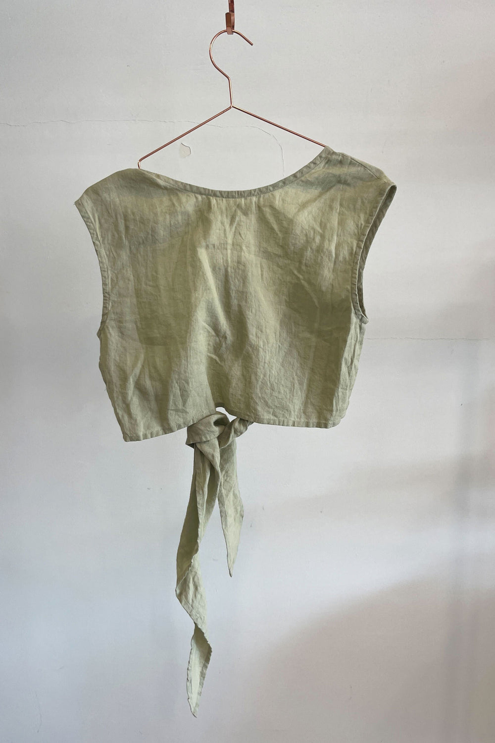 Sample Sale Valentina Top in Sage Linen - Whimsy & Row