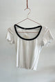 Sample Sale Nicole Top in White/Black