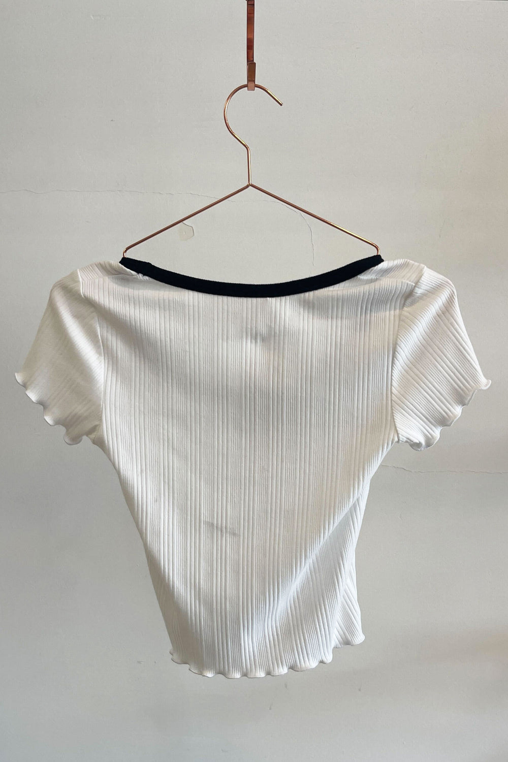 Sample Sale Nicole Top in White/Black - Whimsy & Row