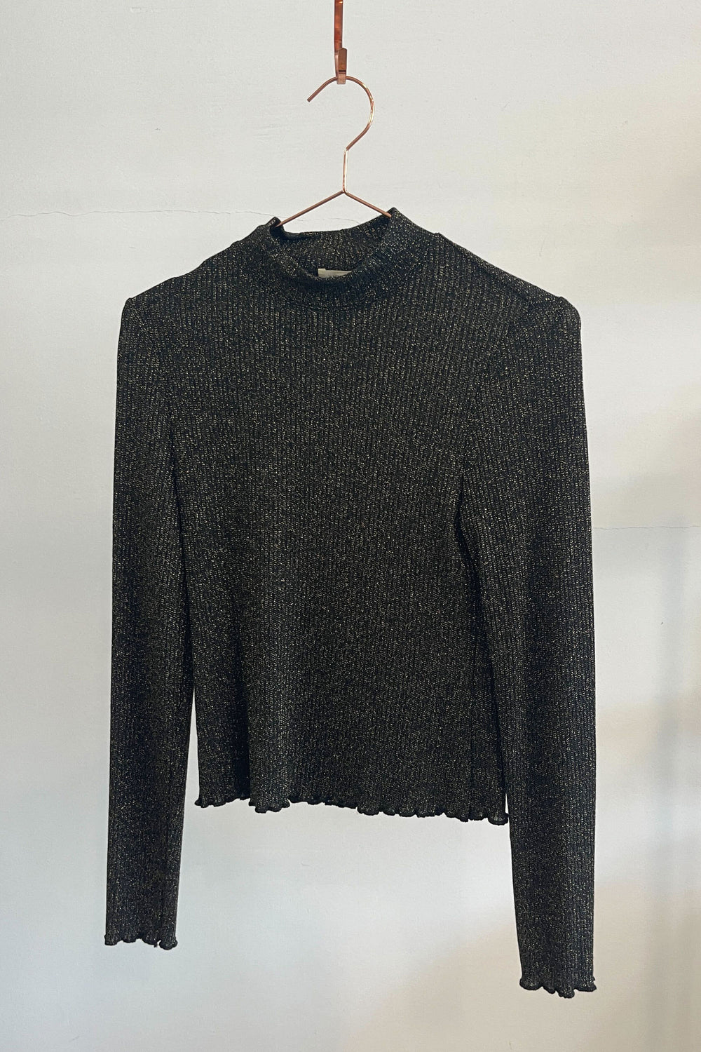 Sample Sale Gigi Top in Black Sparkle - Whimsy & Row