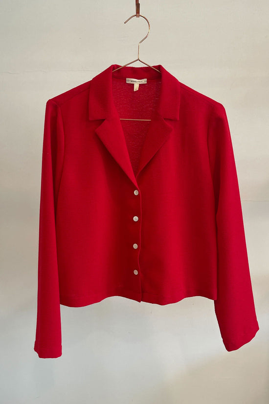 Sample Sale Rue Top in Red Crepe - Whimsy & Row