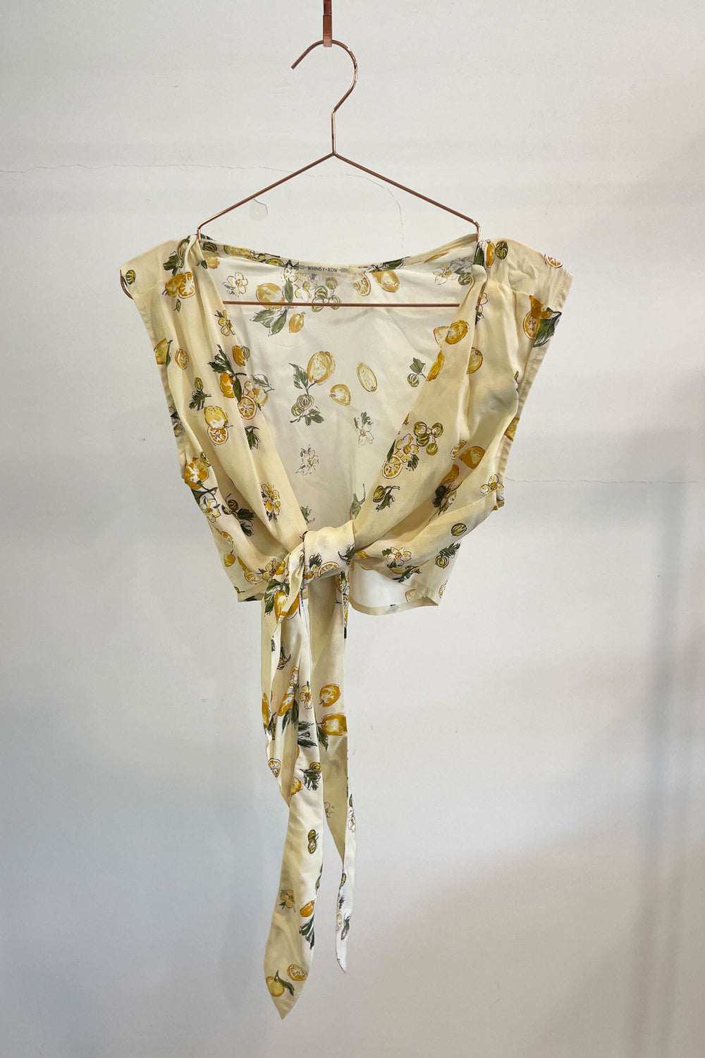 Sample Sale Valentina Top in Cream Lemons - Whimsy & Row