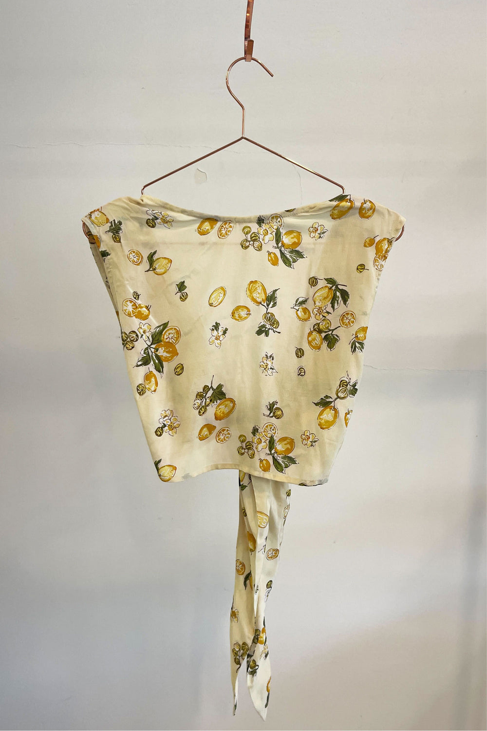 Sample Sale Valentina Top in Cream Lemons - Whimsy & Row