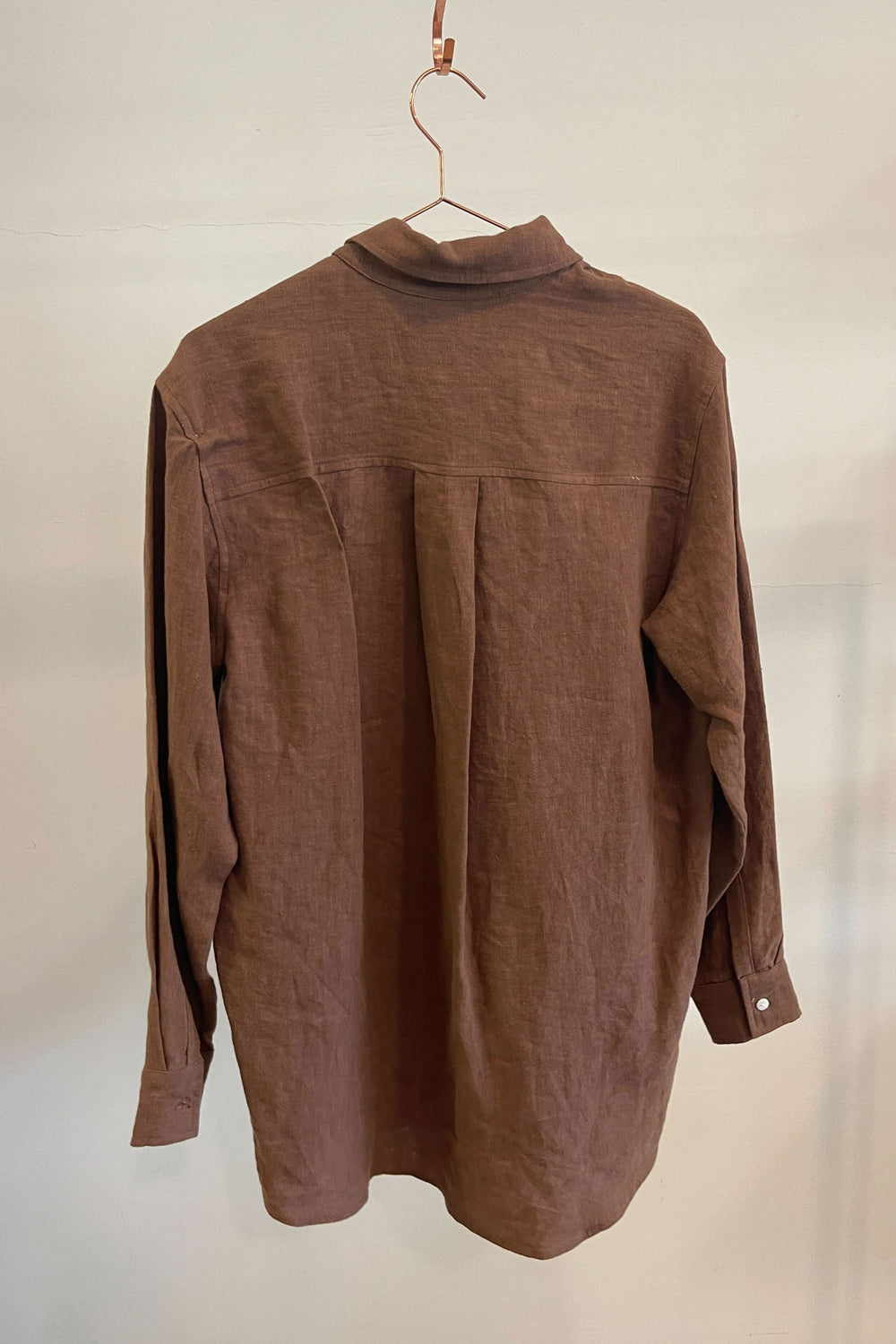 Sample Sale Denise Top in Chocolate Linen - Whimsy & Row