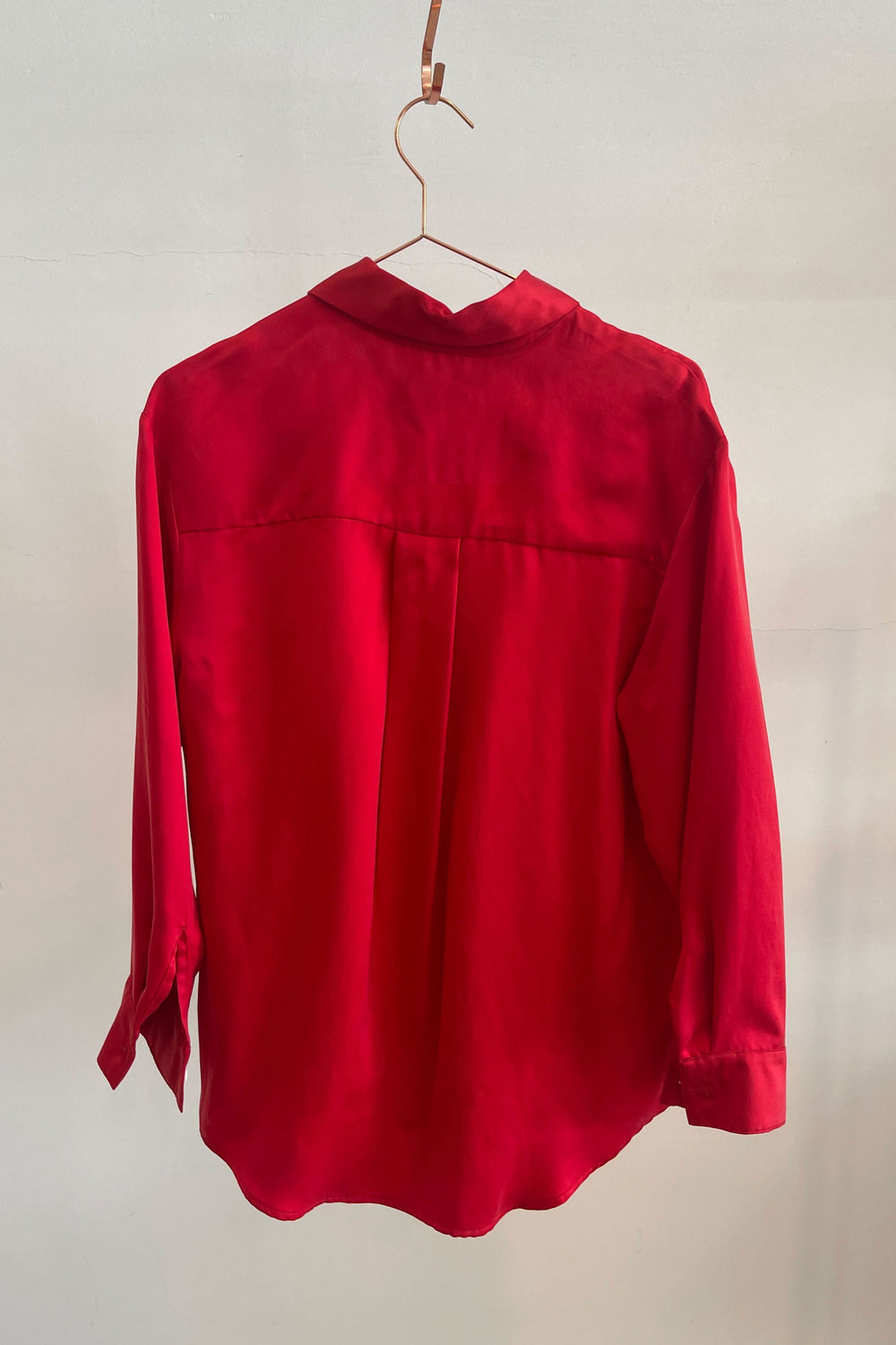 Sample Sale Denise Top in Red Silky - Whimsy & Row