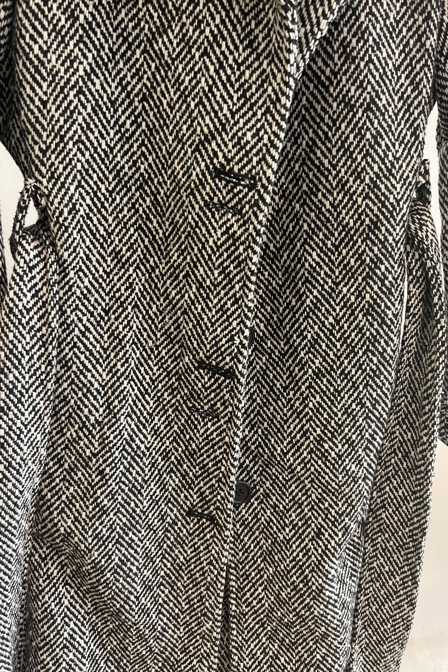 Sample Sale Emilia Coat in Black and White
