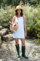 Lainey Dress in White Embroidery