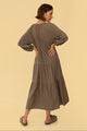 Mandy Dress in Tan Gingham