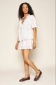 Marissa Boxer Short in White Embroidery