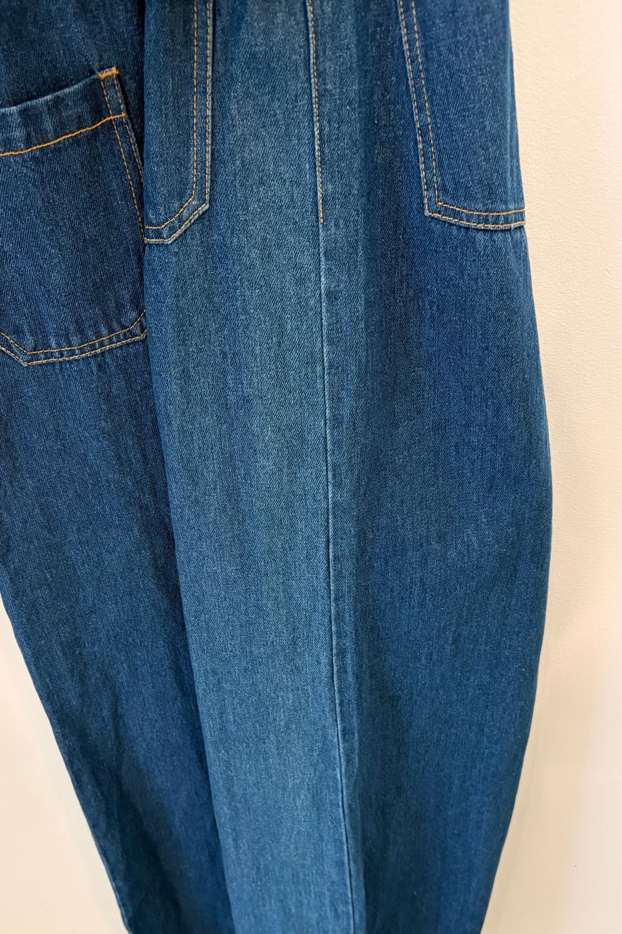 Sample Sale Grace Jumpsuit in Dark Denim - Whimsy & Row
