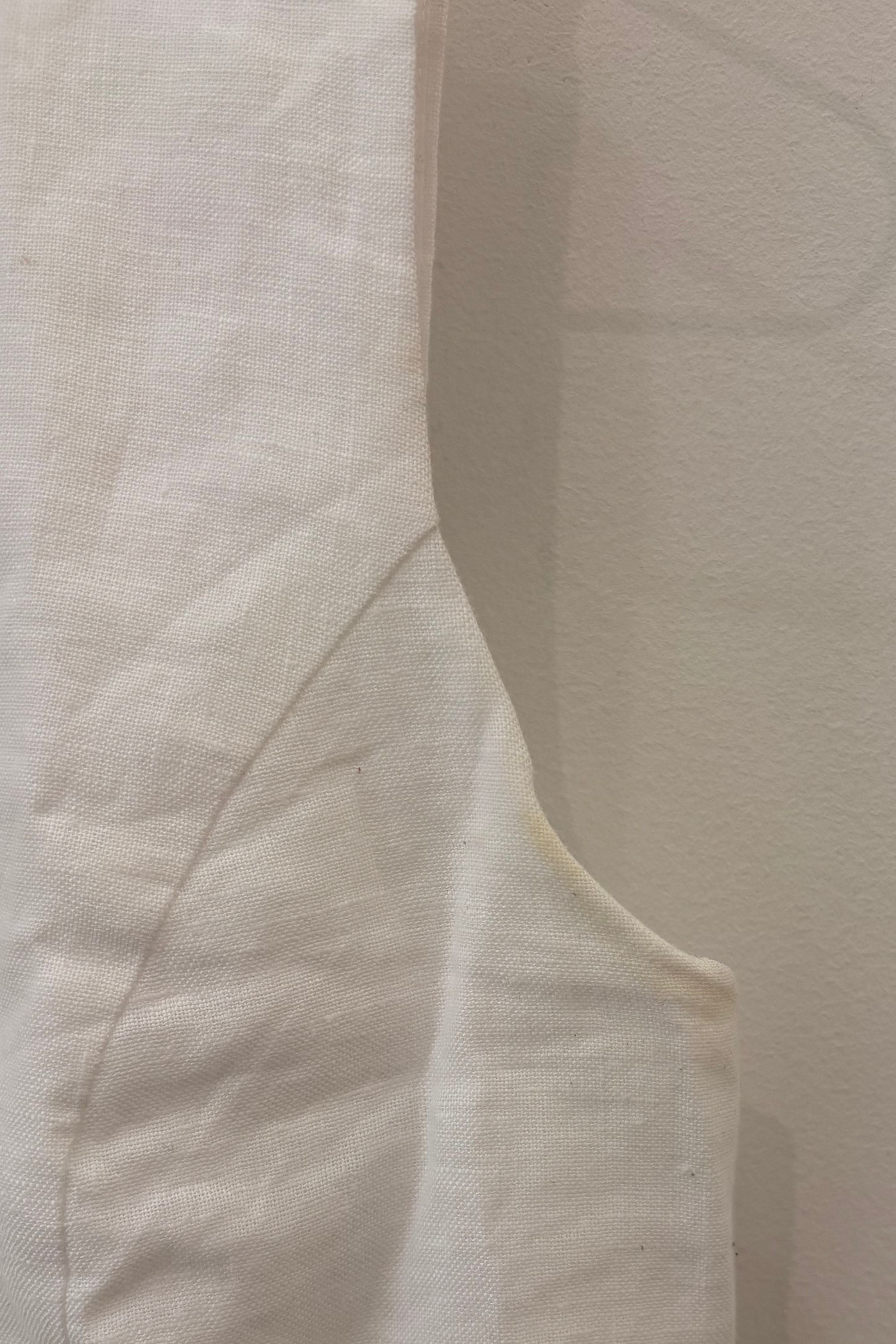 Sample Sale Bowie Vest in White Linen - Whimsy & Row