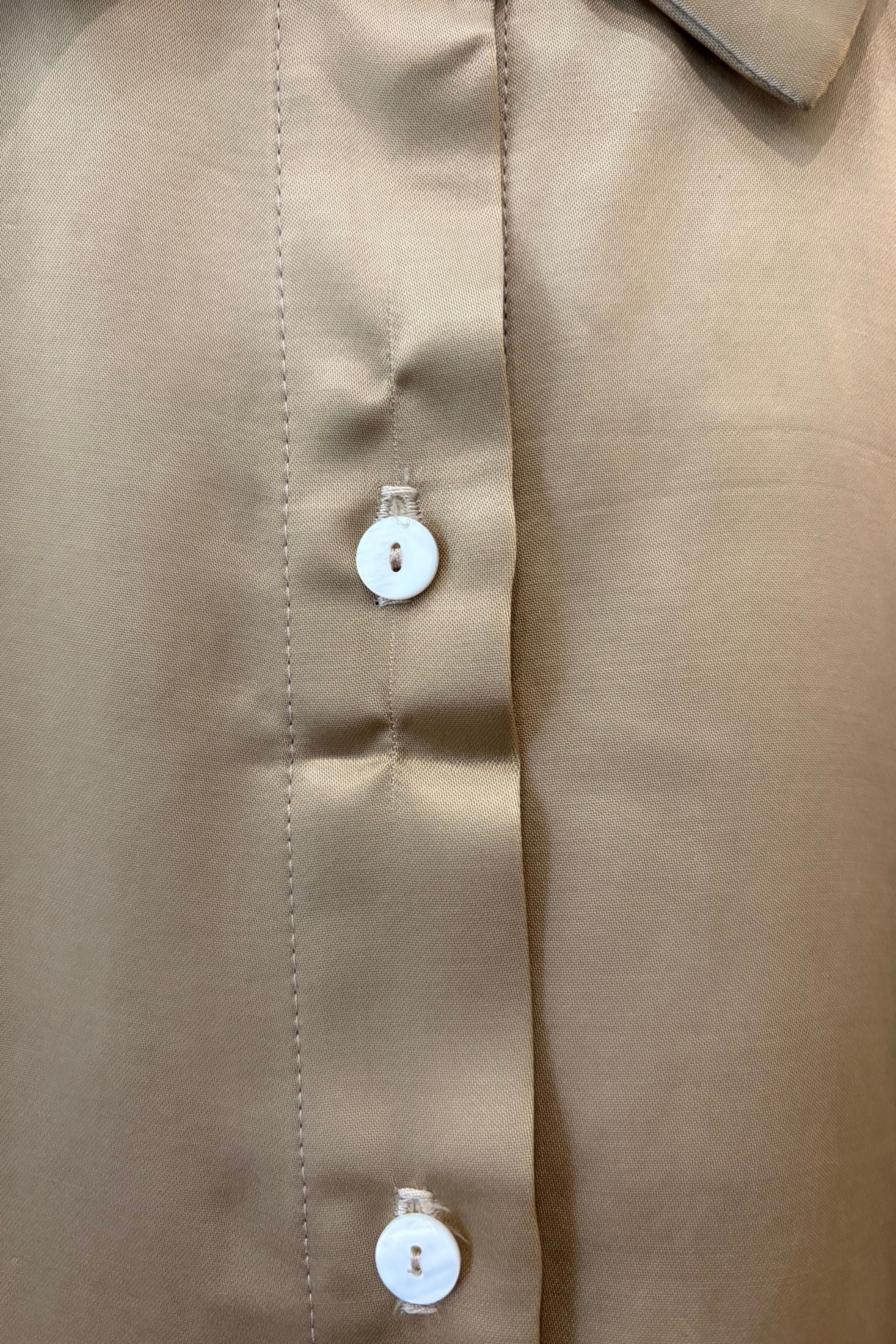 Sample Sale Denise Top in Gold Silky - Whimsy & Row