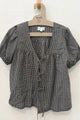 Sample Sale Birdie Top in Black Gingham