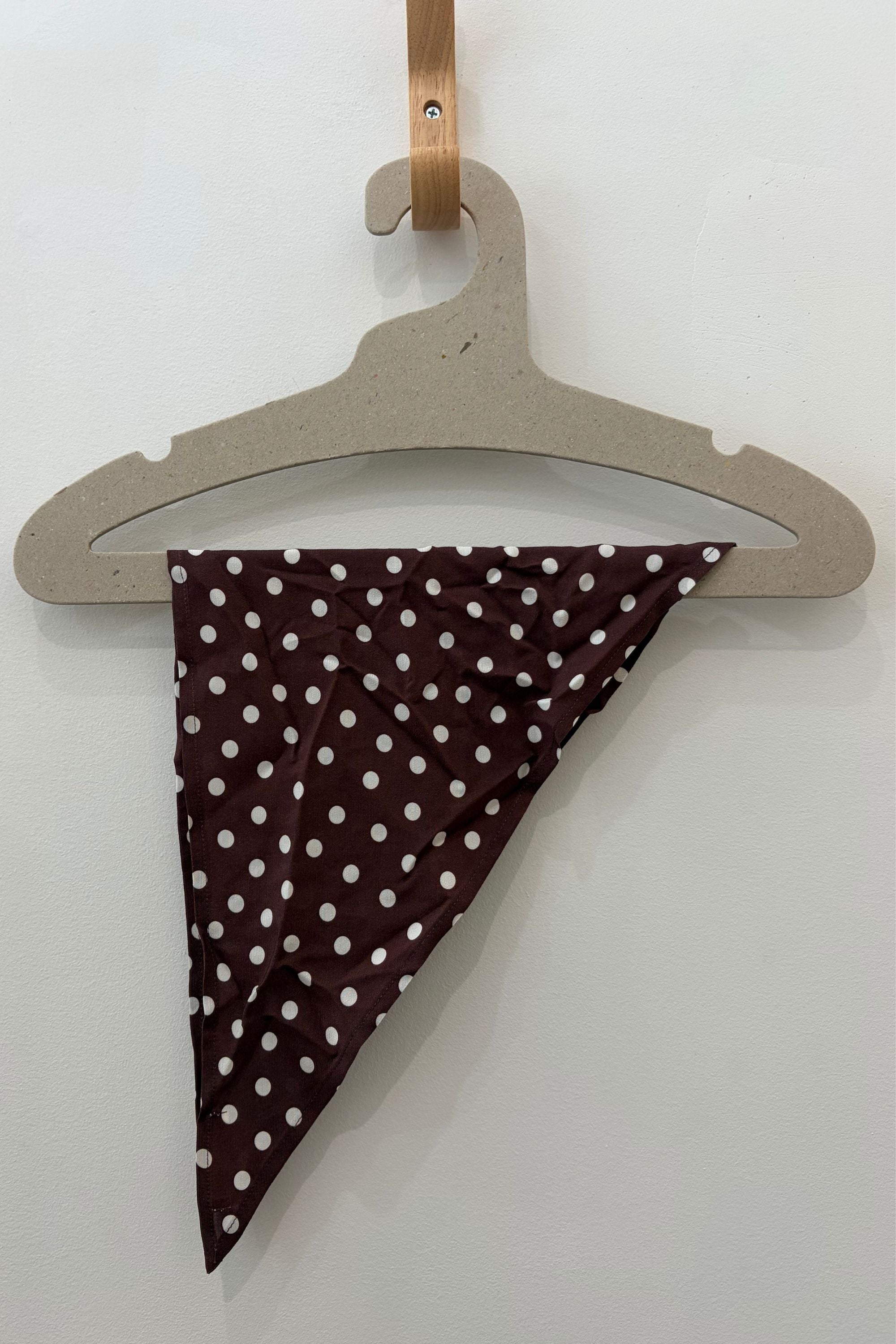 Sample Sale Bandana in Brown Polka Dots - Whimsy & Row