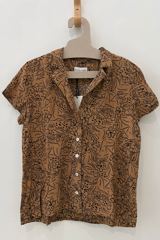 Sample Sale Lena Top in Lady Print - Whimsy & Row