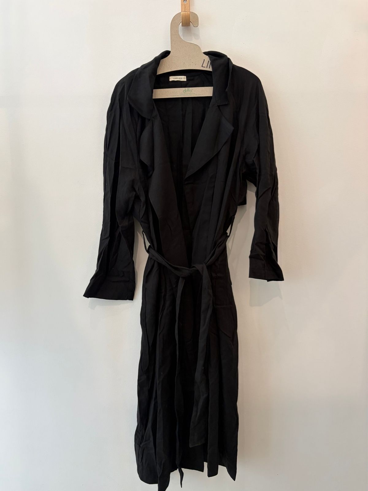 Sample Sale Gia Trench in Black - Whimsy & Row