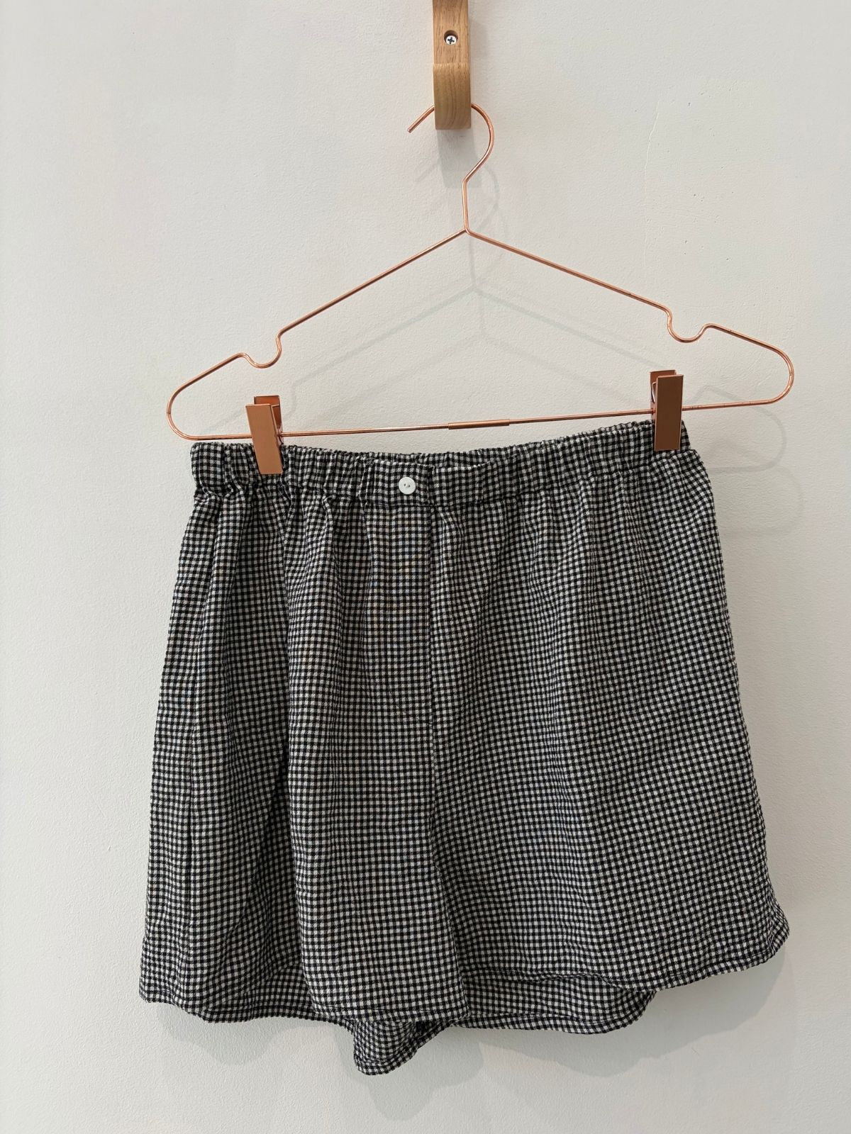 Sample Sale Marissa Boxer Short in Black Gingham - Whimsy & Row