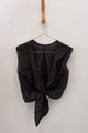 Sample Sale Valentina Top in Black Linen