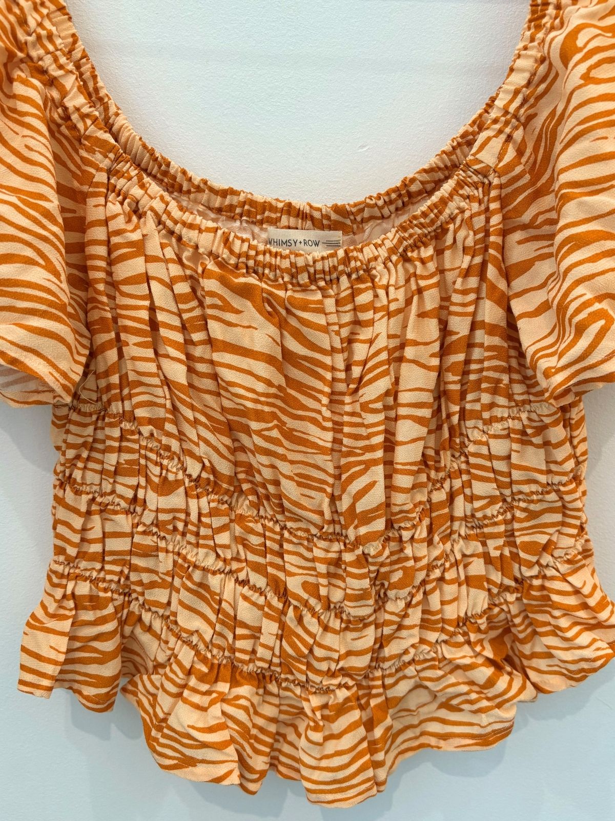Sample Sale Top in Orange Zebra - Whimsy & Row